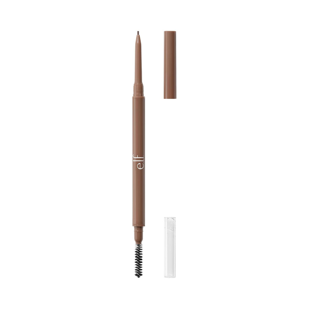 e.l.f. Micro-Fine Brow Pencil. Espresso | Waterproof Brow Color & Spoolie For Shaping Brows & Creating A Feathered Natural-Looking Finish. Vegan & Cruelty-Free