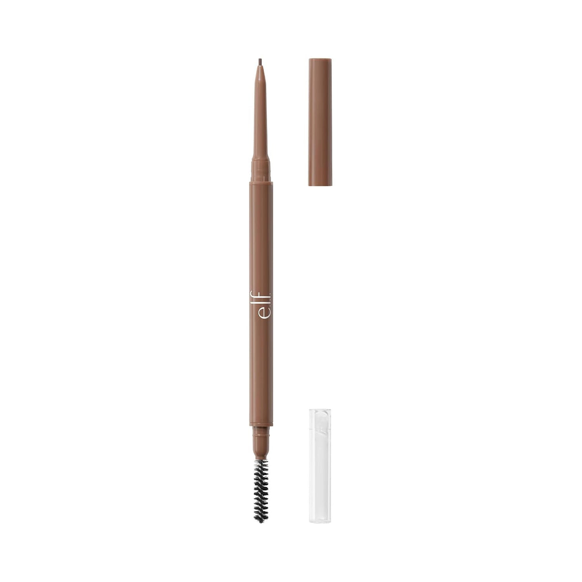 e.l.f. Micro-Fine Brow Pencil. Espresso | Waterproof Brow Color & Spoolie For Shaping Brows & Creating A Feathered Natural-Looking Finish. Vegan & Cruelty-Free
