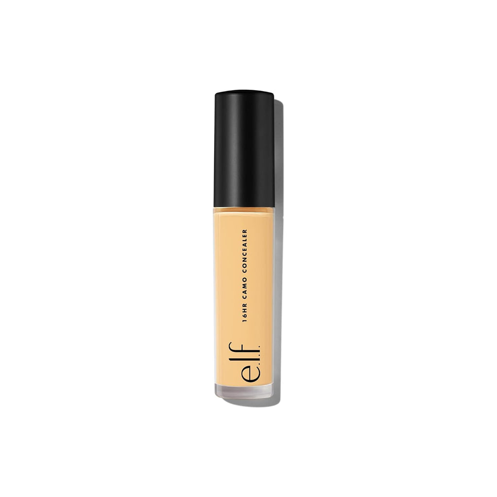 e.l.f. 16HR Camo Concealer. Full Coverage. Matte Finish Under-Eye & Blemish Corrector. Hydrating Formula. 16-Hour Crease-Resistant Wear. Tan Sand