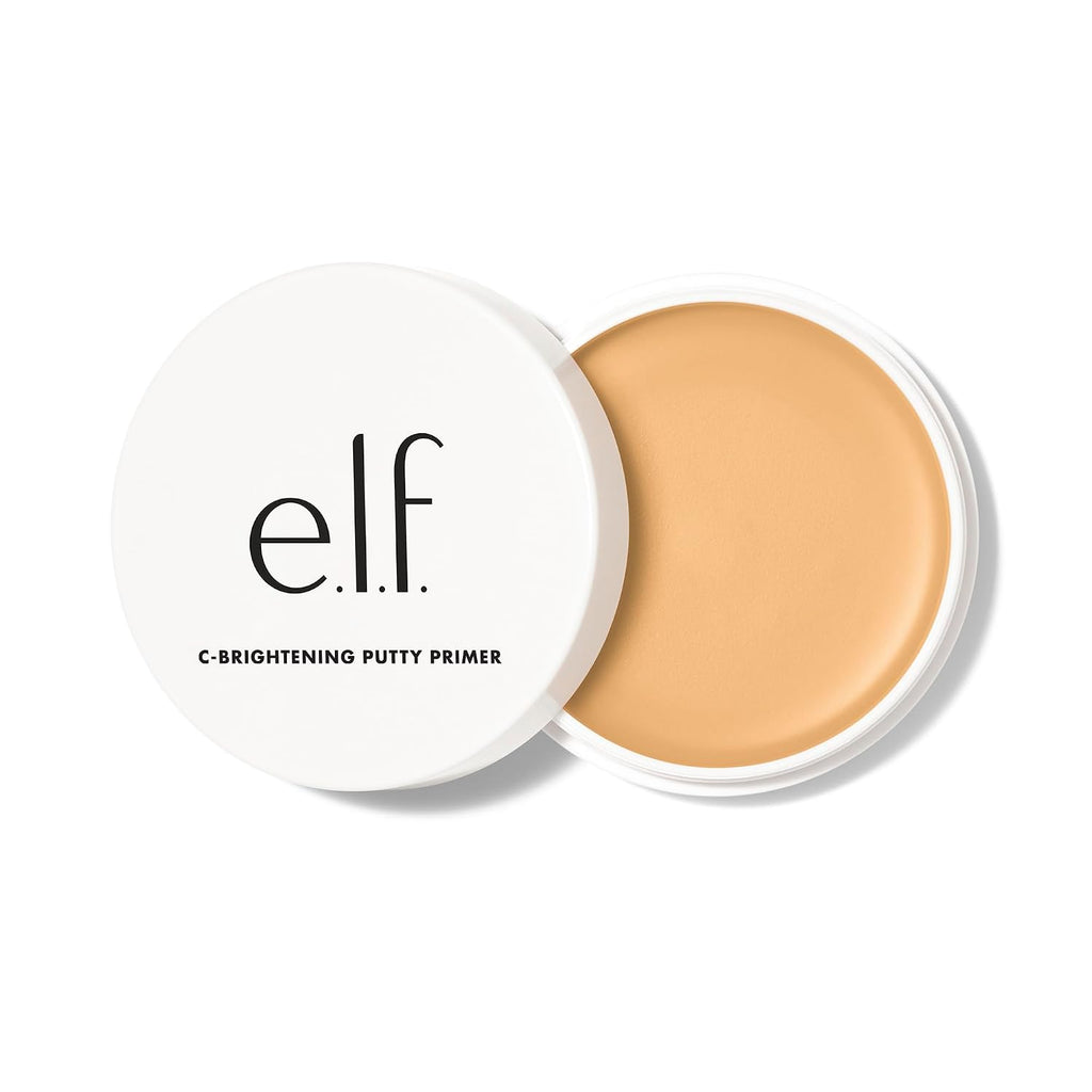 e.l.f. C-Brightening Putty Primer. Makeup Primer For Brightening & Evening Out Skin Tone. Enriched With Vitamin C. Universal Sheer (Packaging May Vary)