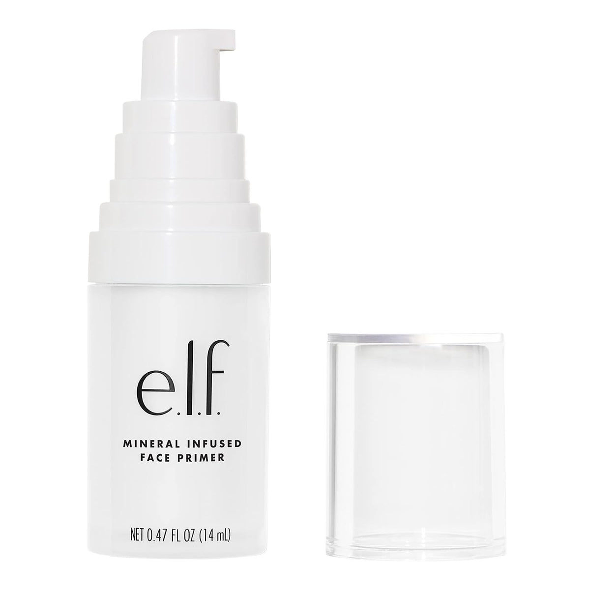 e.l.f. Mineral Infused Face Primer. Primer For A Smooth Foundation Base. Fills In Fine Lines & Refines Complexion. Vegan & Cruelty-free. Small