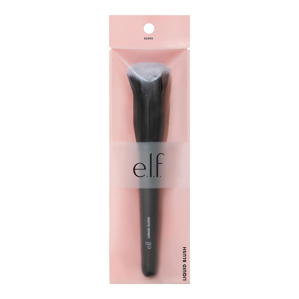 e.l.f. Camo Liquid Blush Brush | Angled Blush Brush Ideal For Applying & Blending Colors On Cheeks. Soft. Dense Bristles. Vegan & Cruelty-free