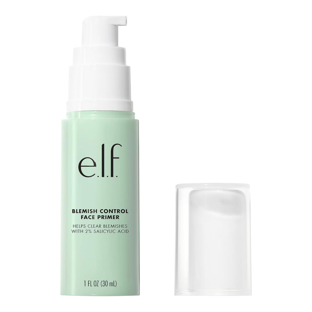 e.l.f. Blemish Control Face Primer. Soothing & Hydrating Makeup Primer For Fighting Blemishes. Grips Makeup To Last. Vegan & Cruelty-free. Large