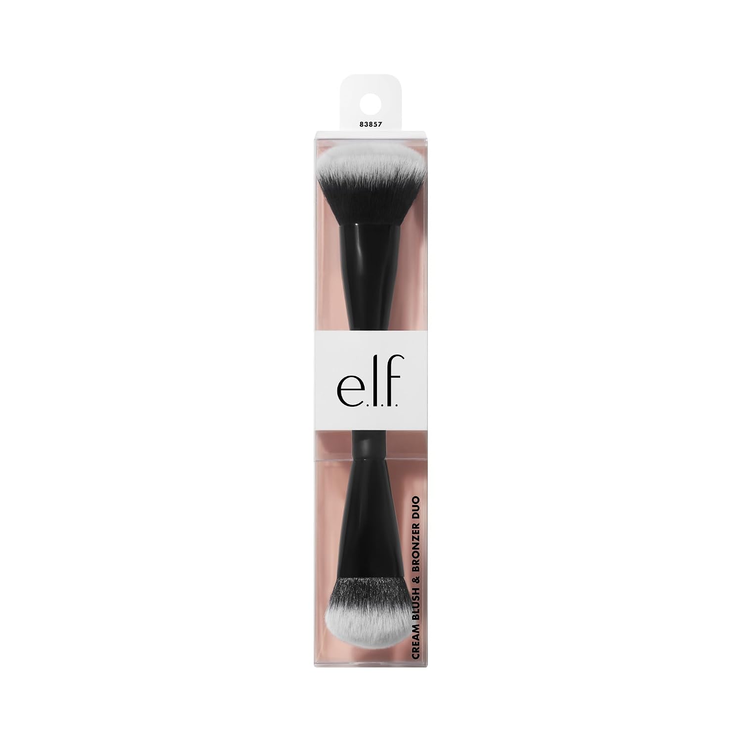 e.l.f. Cream Blush & Bronzer Duo Brush. Blending & Layering Brush | Cream Formulas. Dense Synthetic Bristles. Angled Sculpting. Creates Seamless & Professional Finish. Vegan & Cruelty-Free