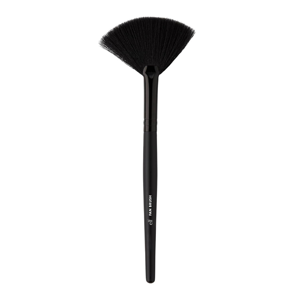 e.l.f. Fan Brush. Powder & Contour Makeup Brush. Unique Fan Shape Blends For A Flawless Finish. Soft & Absorbent. Vegan & Cruelty-Free