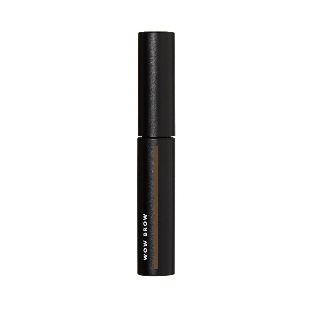 e.l.f. Wow Brow Gel. Volumizing. Buildable. Wax-Gel Hybrid. Creates Full. Voluminous-Looking Brows. Locks Brow Hairs In Place. Neutral Brown. Fiber-Infused 3.5g