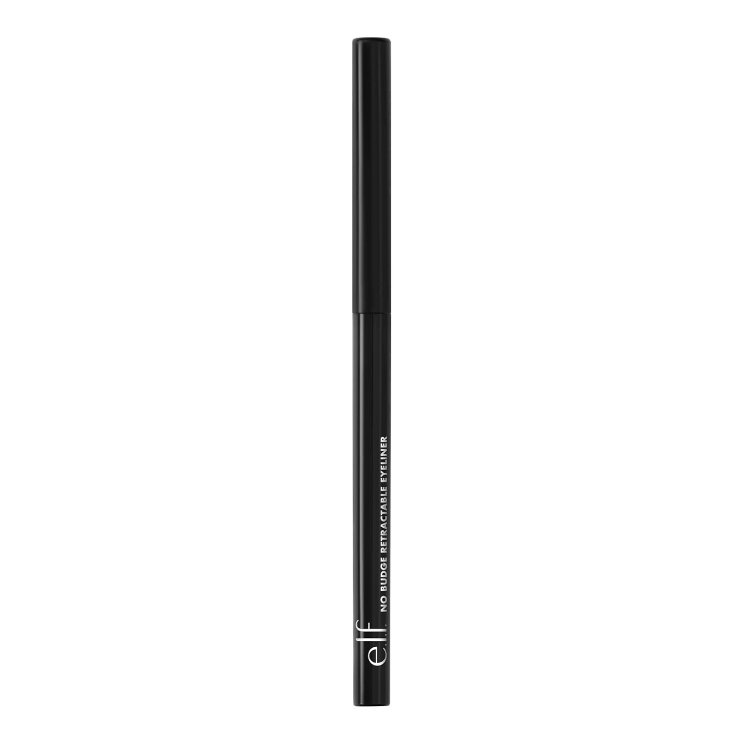 e.l.f. No Budge Retractable Eyeliner. Creamy. Ultra-Pigmented & Waterproof. Creates Bold & Defined Lines. Vegan & Cruelty-Free. Black