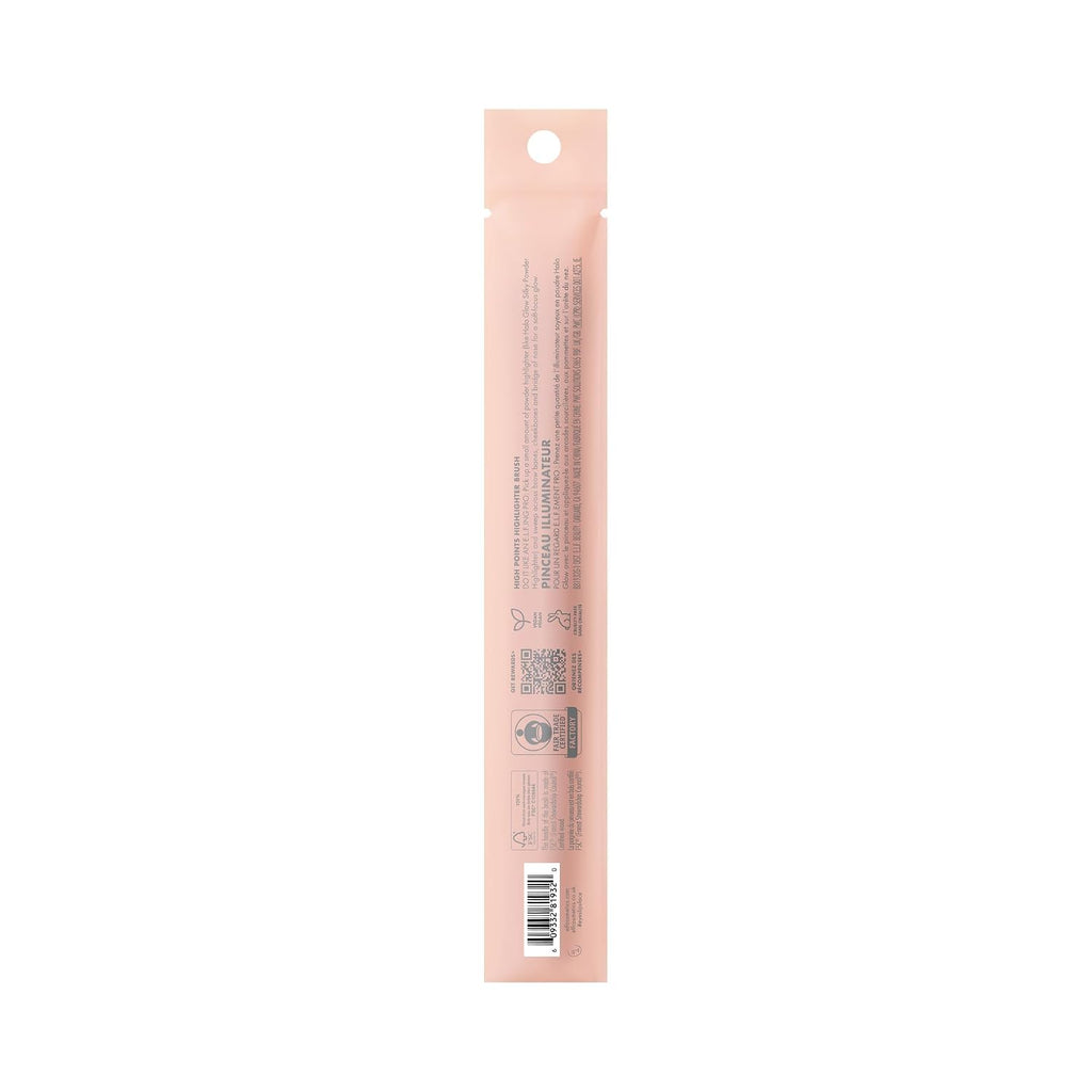 e.l.f. High Points Highlighter Brush. Soft & Tapered Face Makeup Brush For Illuminating & Creating Soft-Focus Glow. Vegan & Cruelty-Free