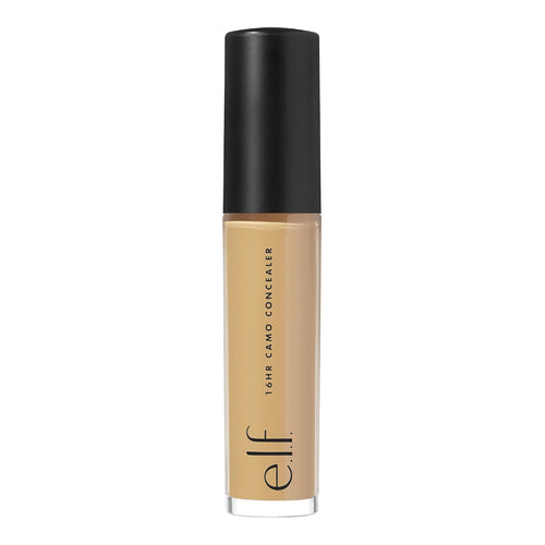 e.l.f. 16HR Camo Concealer. Full Coverage. Matte Finish Under-Eye & Blemish Corrector. Hydrating Formula. 16-Hour Crease-Resistant Wear. Deep Caramel