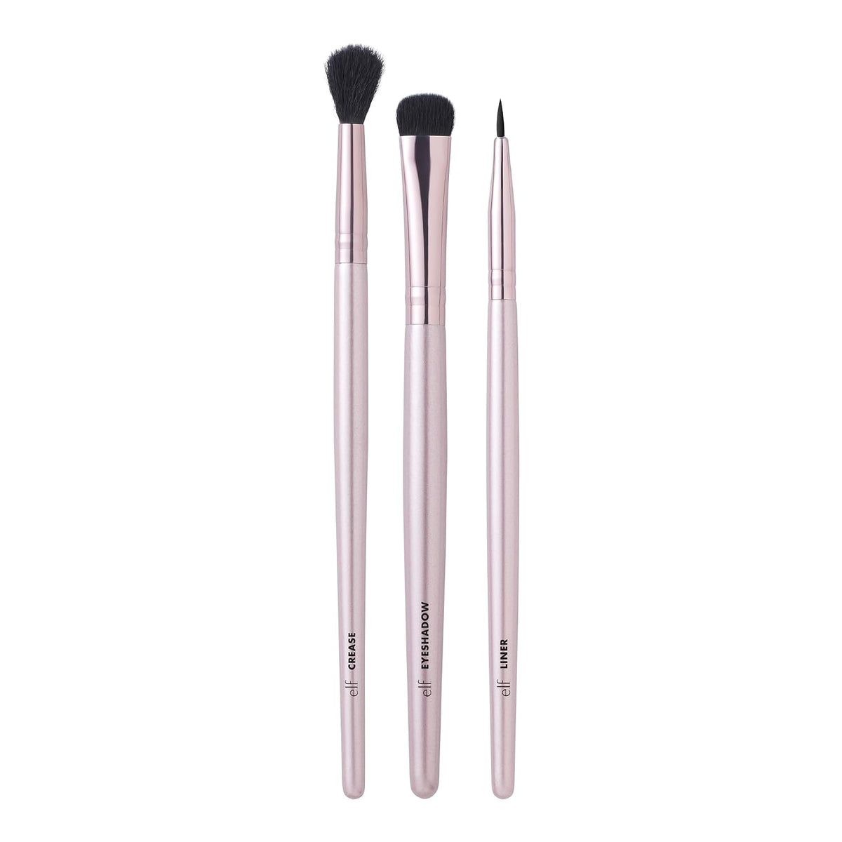 e.l.f. No Budge Brush Trio. 3-Piece Eyeshadow Brush Set For Applying & Blending Color. Use With The No Budge Cream Eyeshadows. Vegan & Cruelty-Free