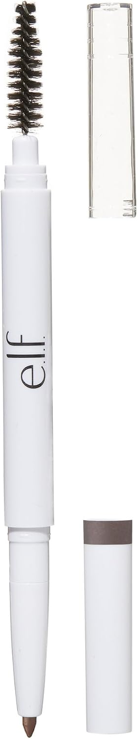 e.l.f. Instant Lift Brow Pencil. Dual-Sided. Neutral Brown | Retractable Precision-Tip Brow Pencil with Grooming Spoolie for Buildable Natural-Looking Color. Vegan & Cruelty-Free