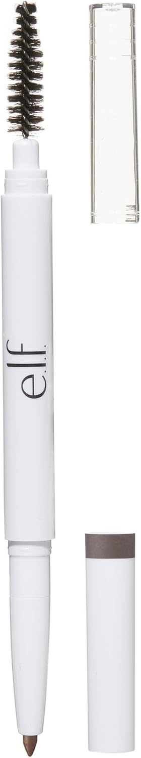 e.l.f. Instant Lift Brow Pencil. Dual-Sided. Neutral Brown | Retractable Precision-Tip Brow Pencil with Grooming Spoolie for Buildable Natural-Looking Color. Vegan & Cruelty-Free