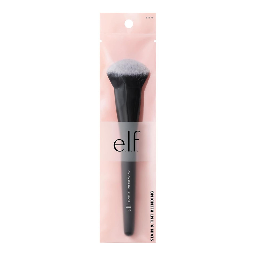 e.l.f. Stain & Tint Blending Brush. Liquid Blush Brush For Blending & Creating An Even Finish. Made With Synthetic Bristles. Vegan & Cruelty-Free