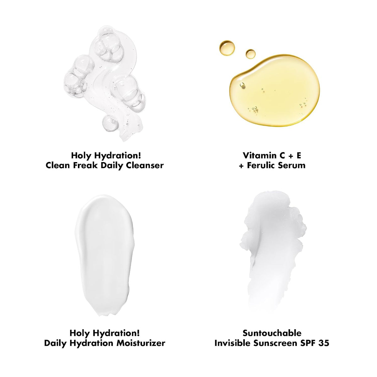e.l.f. SKIN Wake the e.l.f. Up Skincare Kit | Travel-Size Hydrating Face Cleanser. Sunscreen. Moisturizer & Brightening Serum. Vegan & Cruelty-Free