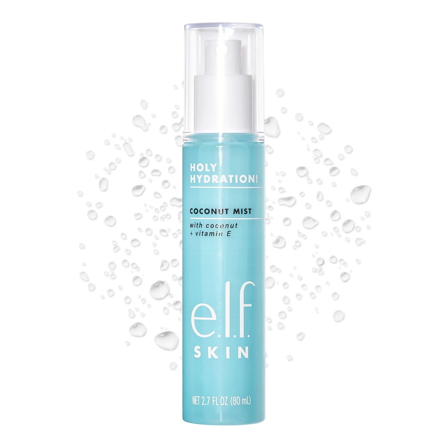 e.l.f. SKIN Holy Hydration! Hydrating Coconut Mist. Refreshes. Soothes & Invigorates Skin. Tropical Scent. 2.7 Fl Oz (Pack of 1)