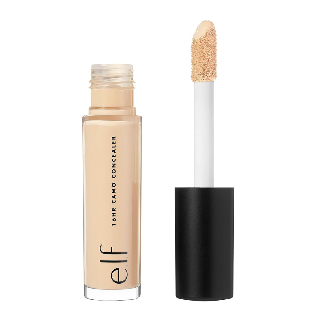e.l.f. 16HR Camo Concealer. Full Coverage. Matte Finish Under-Eye & Blemish Corrector. Hydrating Formula. 16-Hour Crease-Resistant Wear. Medium Warm