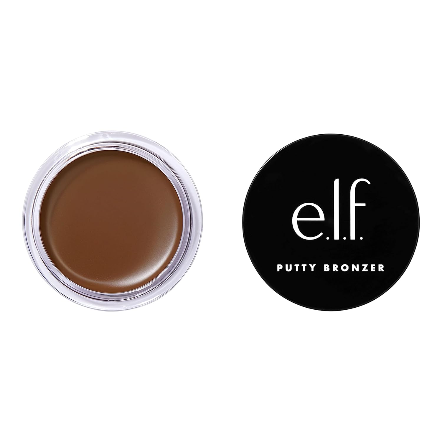 e.l.f. Putty Bronzer. Creamy & Highly Pigmented Formula. Creates a Long-Lasting Bronzed Glow. Infused with Argan Oil & Vitamin E. Honey Drip. 0.35 Oz (10g)