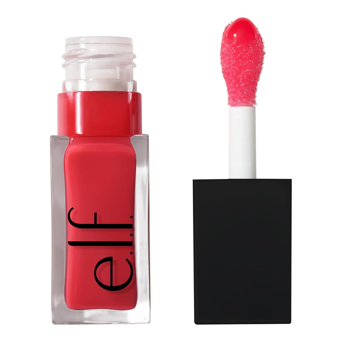 e.l.f. Glow Reviver Lip Oil. Tinted. Hydrating & Non-Sticky. Red Delicious | High-Shine Tinted Lip Oil. Hydrating. Infused with Jojoba & Nourishing Oils. Glossy Formula. Vegan & Cruelty-Free