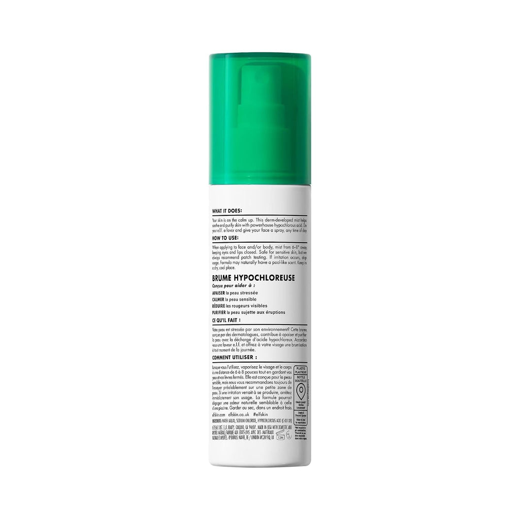 e.l.f. SKIN Save Your s.e.l.f. Hypochlorous Mist | Dermatologist-Developed Facial Spray. Soothes & Calms Redness. Sensitive & Blemish-Prone Skin. Vegan & Cruelty-Free
