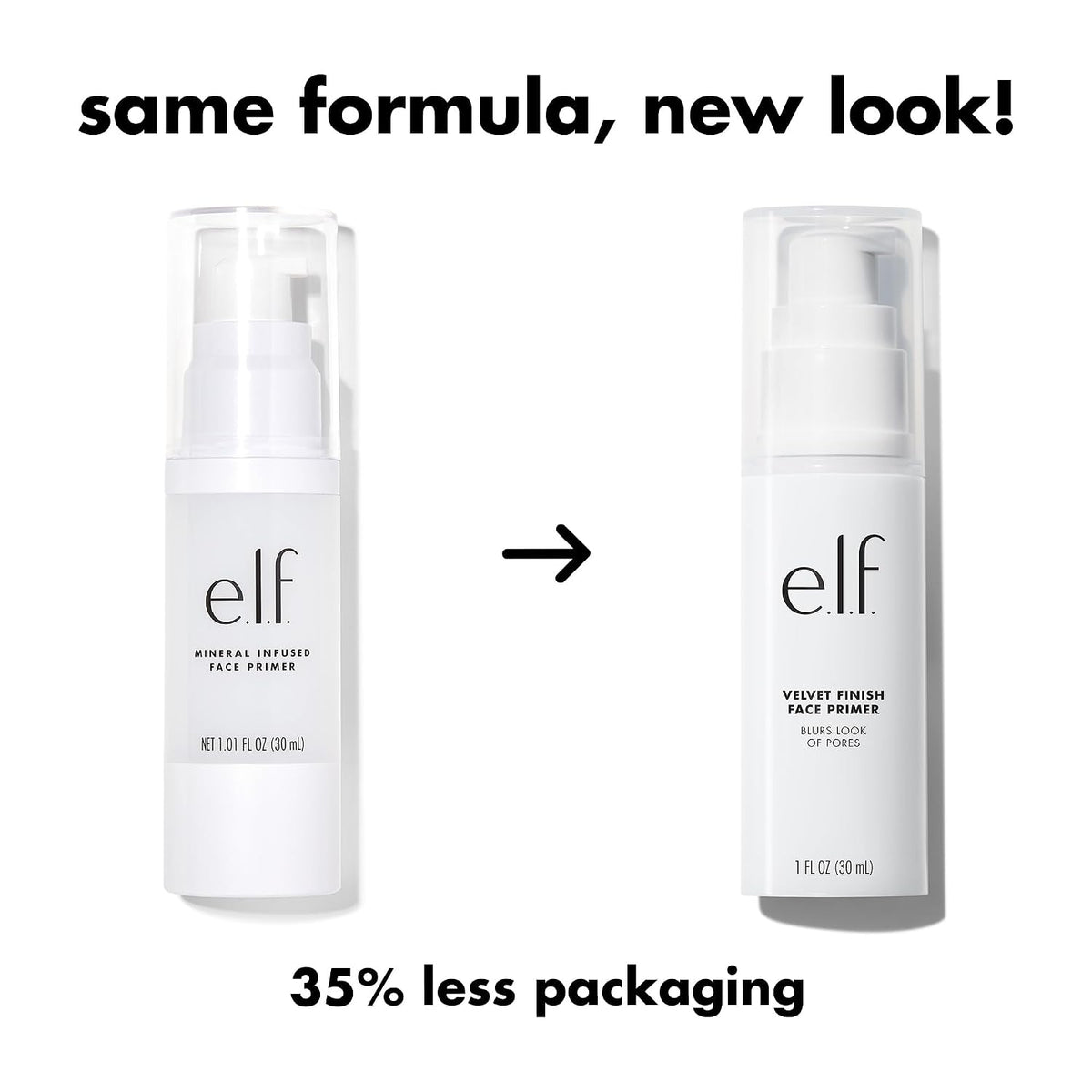 e.l.f. Mineral Infused Face Primer. Primer For A Smooth Foundation Base. Fills In Fine Lines & Refines Complexion. Vegan & Cruelty-free. Large