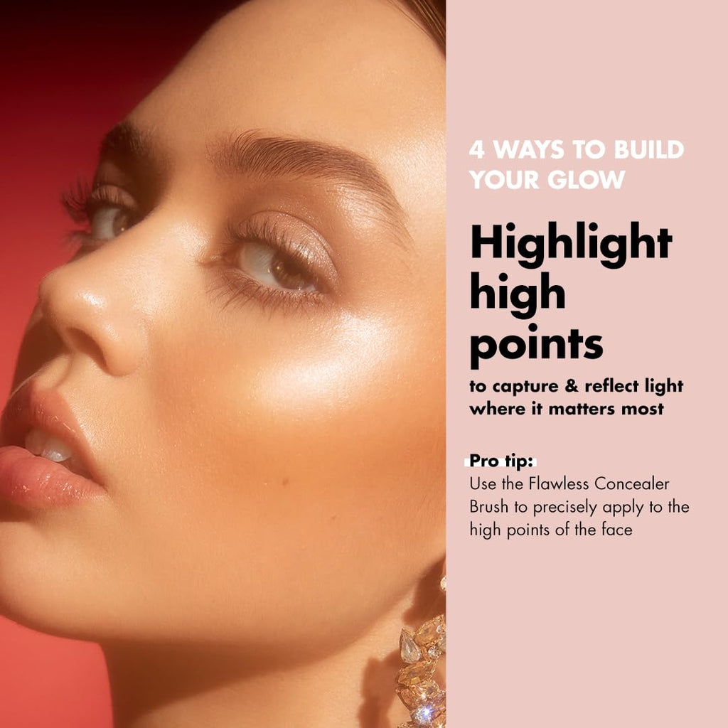 e.l.f. Halo Glow Liquid Filter. Hydrating Complexion Boost. 3 Light/Medium | Soft Focus. Luminous Natural Glow for Face & Body. Infused with Hyaluronic Acid & Squalene. Vegan & Cruelty-Free