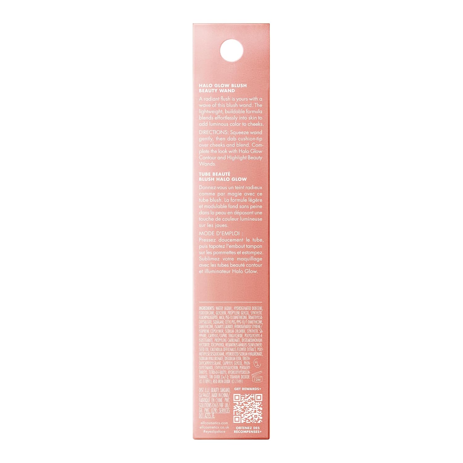 e.l.f. Halo Glow Blush Beauty Wand. Candlelit | Liquid Radiant Blush with Squalane. Cushion Tip Cream Blush For Luminous. Buildable Color. Vegan & Cruelty-Free Cheek Makeup