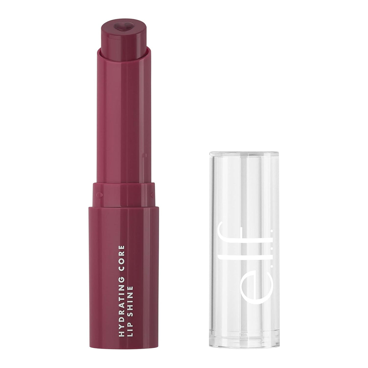 e.l.f. Hydrating Core Lip Shine with Shea Butter & Vitamin E. Tinted Lip Balm for A Smooth. Glossy Finish & Long-Lasting Moisture. Delightful Mauve