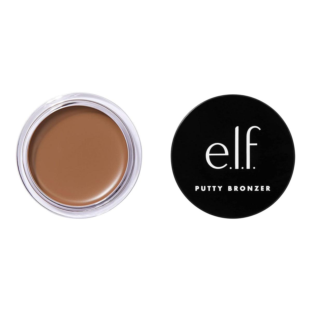 e.l.f. Putty Bronzer. Creamy & Highly Pigmented Formula. Creates a Long-Lasting Bronzed Glow. Infused with Argan Oil & Vitamin E. Feelin' Shady. 0.35 Oz (10g)