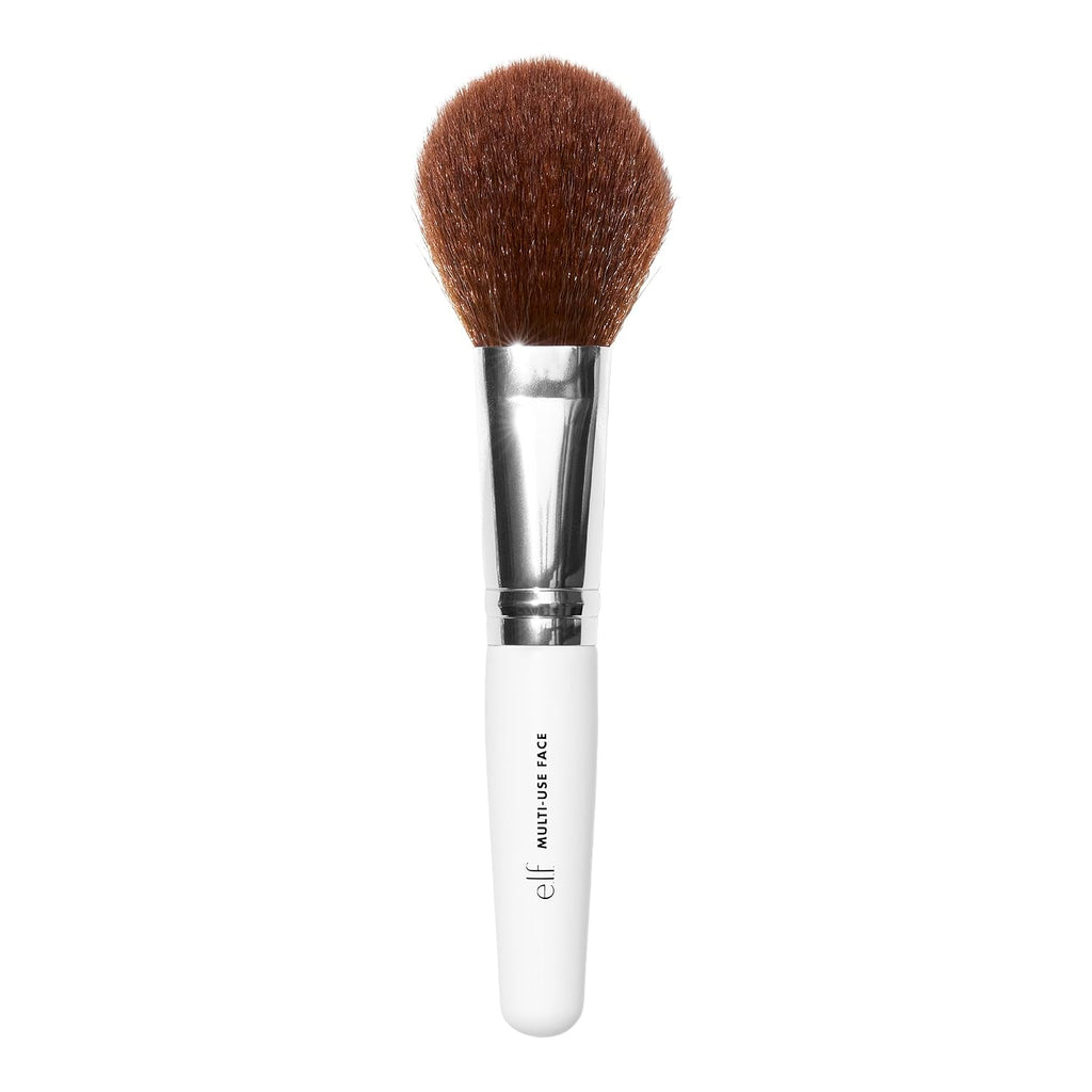 e.l.f. Multi-Use Face Brush. Versatile Makeup Brush For Applying Foundation. Bronzer & Blush. Use With Powder. Cream & Liquid. Vegan & Cruelty-Free