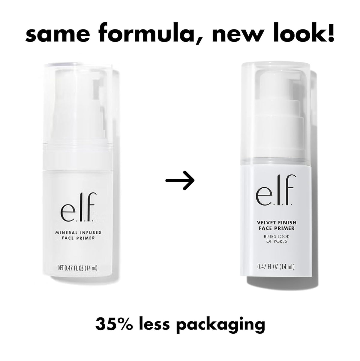 e.l.f. Mineral Infused Face Primer. Primer For A Smooth Foundation Base. Fills In Fine Lines & Refines Complexion. Vegan & Cruelty-free. Small