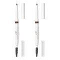 e.l.f. Instant Lift Brow Pencil. Dual-Sided. Neutral Brown. 2-Pack | Retractable Precision-Tip Brow Pencil with Grooming Spoolie for Buildable Natural-Looking Color. Vegan & Cruelty-Free