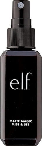 e.l.f. Matte Magic Mist & Set Makeup Setting Spray. Matte Finish & Oil Control for Lightweight Long-Lasting Wear. Vitamin B & E. 2 Fl Oz