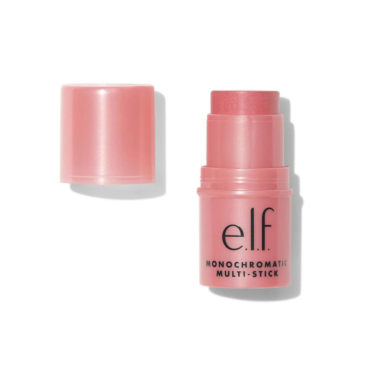 e.l.f. Monochromatic Multi Stick. Cream-to-Powder. Glowing Mango | Creamy & Blendable for Eyes. Lips & Cheeks. Adds Shimmer. Lightweight Buildable Finish. Travel-Friendly. Vegan & Cruelty-Free