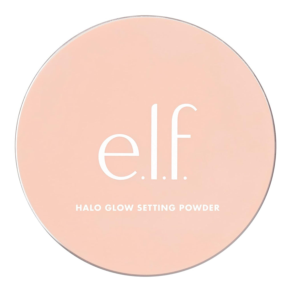 e.l.f. Halo Glow Soft Focus Setting Powder. Silky & Creates Soft Glow Without Shine. Smooths Pores & Lines. Vegan & Cruelty-Free. Light Pink