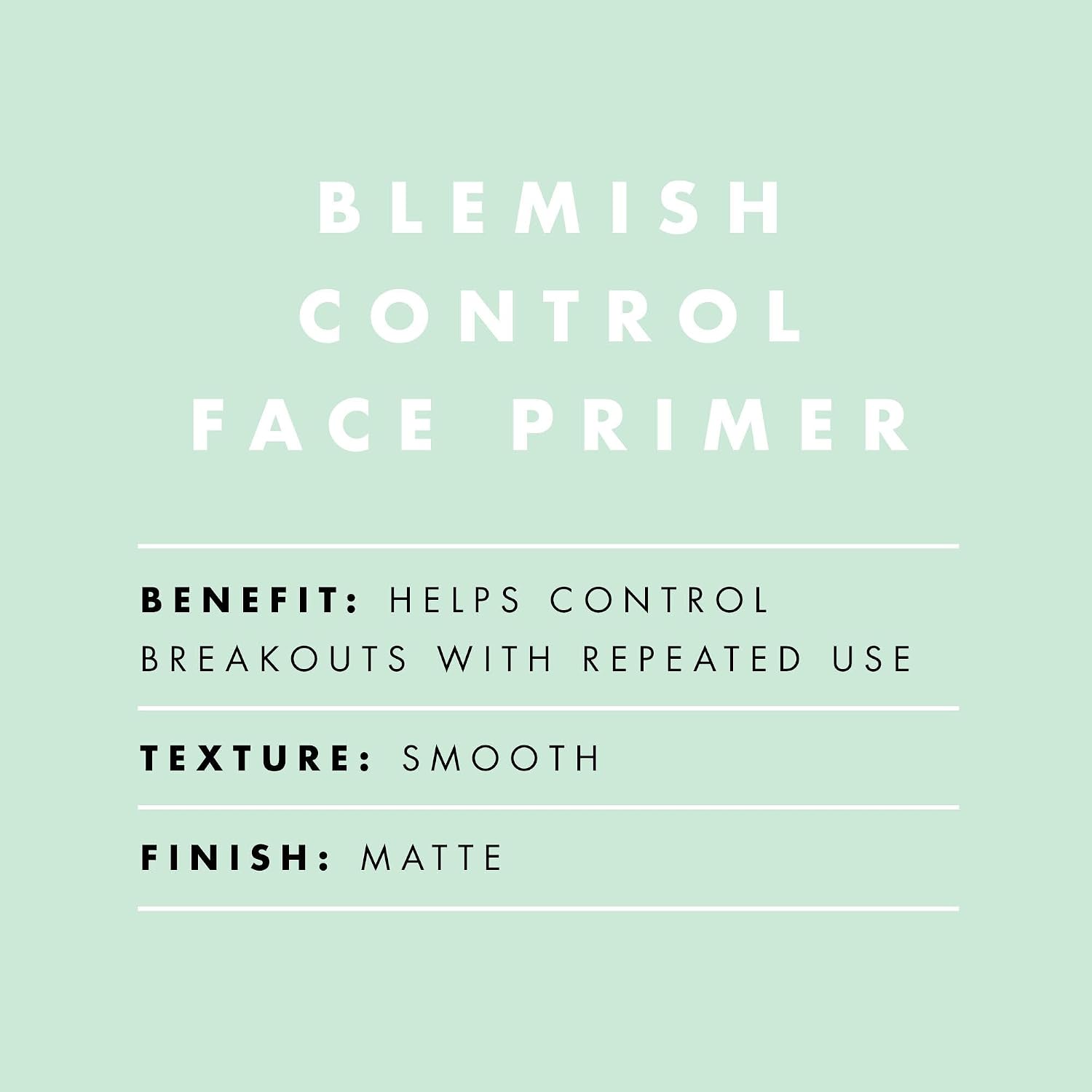 e.l.f. Blemish Control Face Primer. Soothing & Hydrating Makeup Primer For Fighting Blemishes. Grips Makeup To Last. Vegan & Cruelty-free. Small