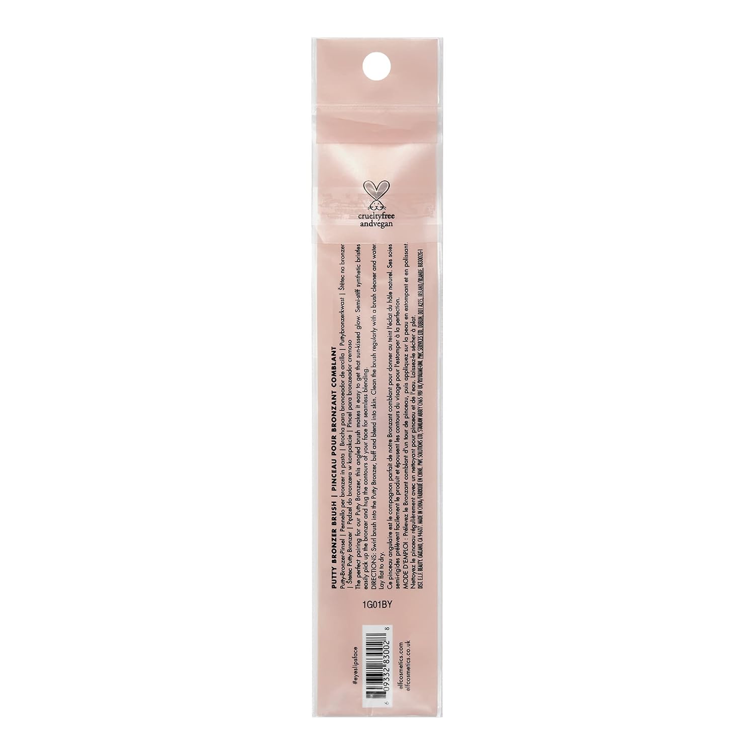 e.l.f. Putty Bronzer Brush. Angled Makeup Brush For Contour & Highlight. Made For The e.l.f. Putty Bronzer. Flawless Sanitary Application