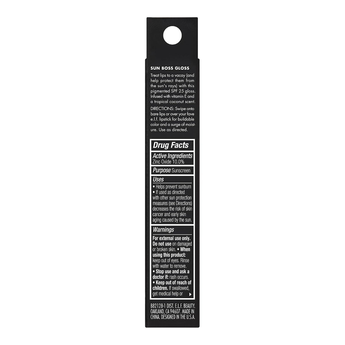 e.l.f. Sun Boss Gloss SPF 25. That's My Jam | Pigmented Lip Gloss For A High-Shine Finish. Moisturizing & Conditioning Formula. Vegan & Cruelty-Free