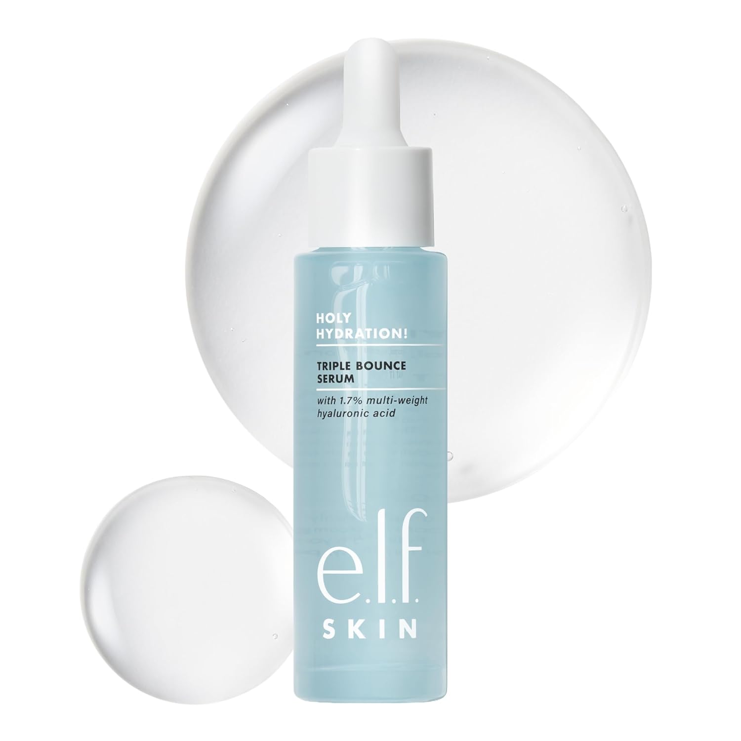 e.l.f. SKIN Holy Hydration! Triple Bounce Serum. Plump-Looking Skin | Hydrating Face Serum Suitable for Oily. Combo. Normal & Dry Skin. Vegan & Cruelty-Free