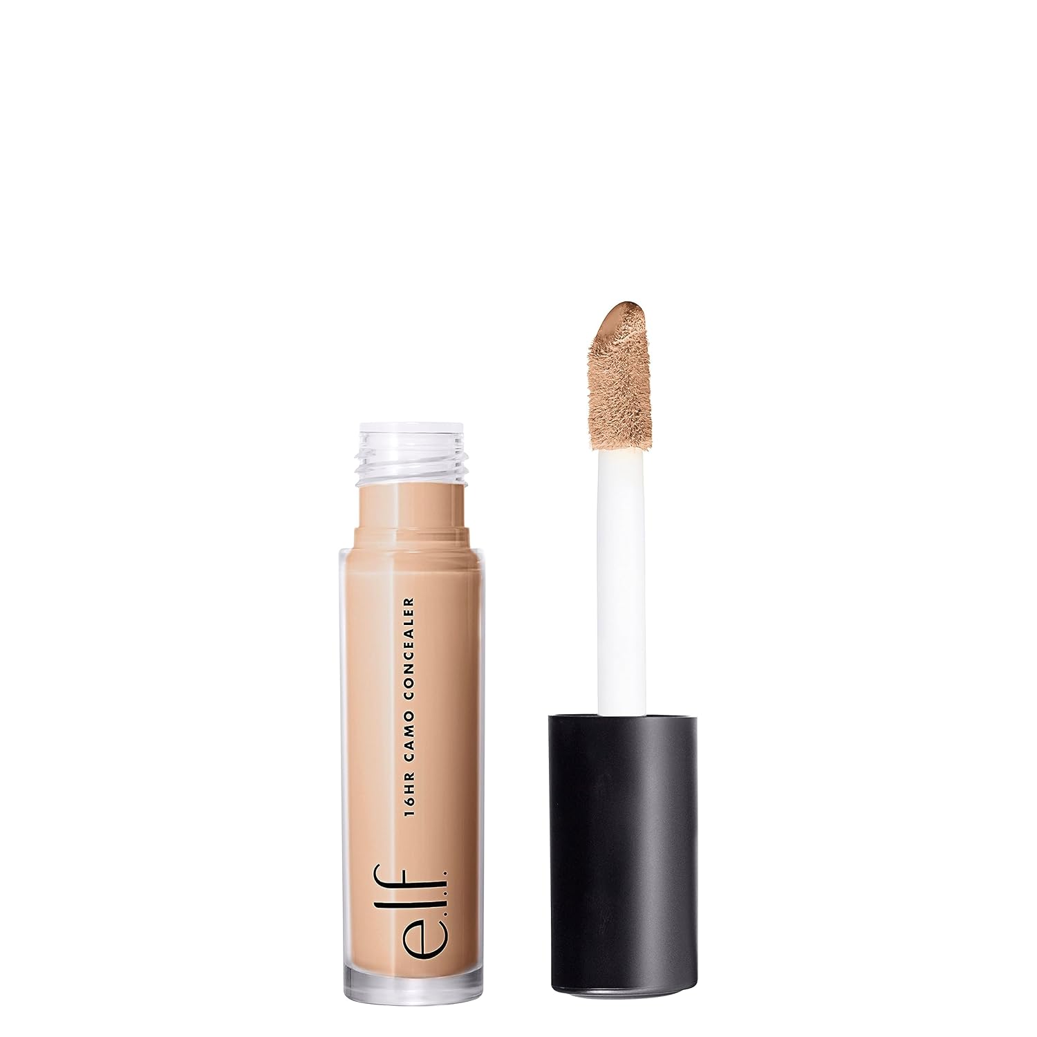 e.l.f. 16HR Camo Concealer. Full Coverage. Matte Finish Under-Eye & Blemish Corrector. Hydrating Formula. 16-Hour Crease-Resistant Wear. Light Beige