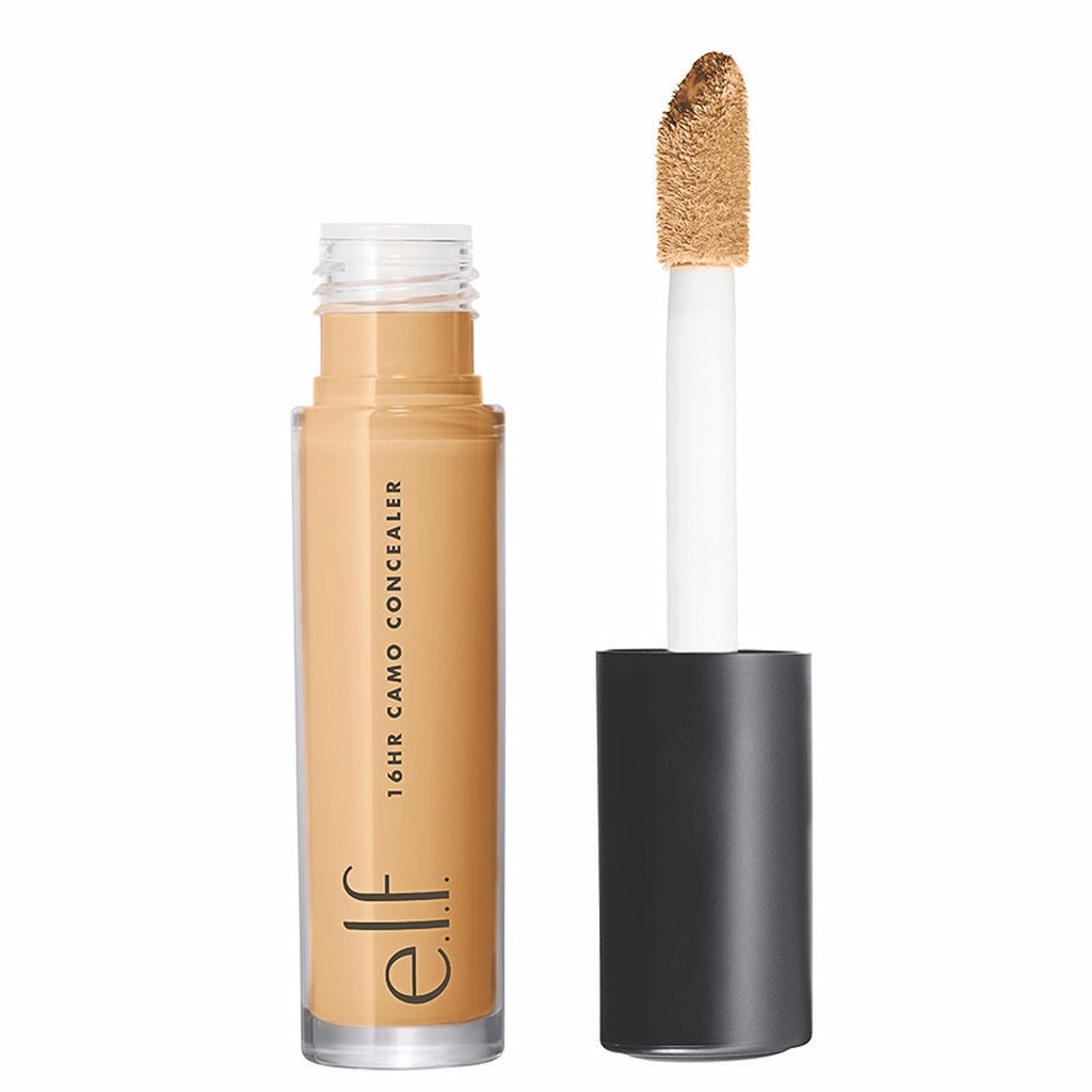 e.l.f. 16HR Camo Concealer. Full Coverage. Matte Finish Under-Eye & Blemish Corrector. Hydrating Formula. 16-Hour Crease-Resistant Wear. Medium Peach