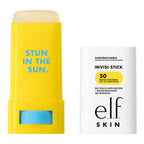 e.l.f. SKIN Suntouchable Invisi-Stick Face Sunscreen SPF 50. Clear. Lightweight with Sunflower Seed Oil. Vegan & Cruelty-Free