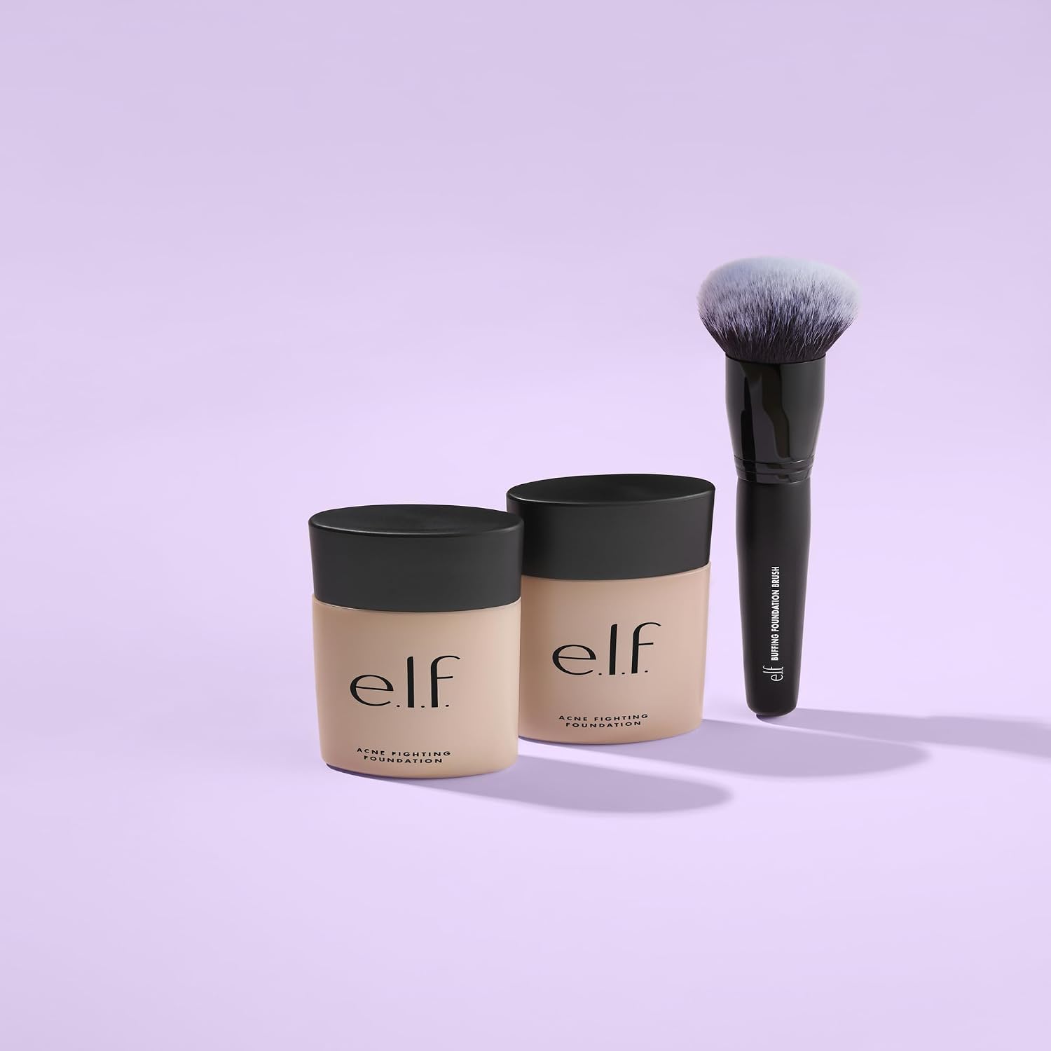 e.l.f. Buffing Foundation Brush. Tapered Makeup Brush For A Seamless-Looking Finish & Even Coverage. Vegan & Cruelty-Free