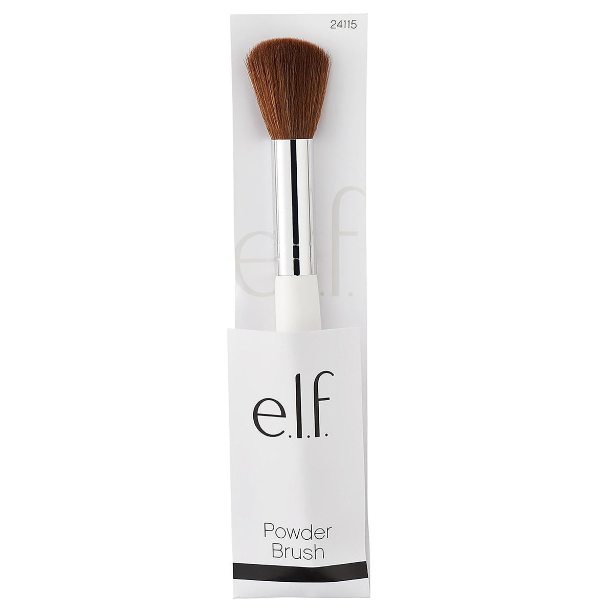 e.l.f. Powder Brush. Versatile Makeup Brush For Powder. Blush & Bronzer. Creates A Sculpted Look. Made With Synthetic Bristles. Vegan & Cruelty-Free