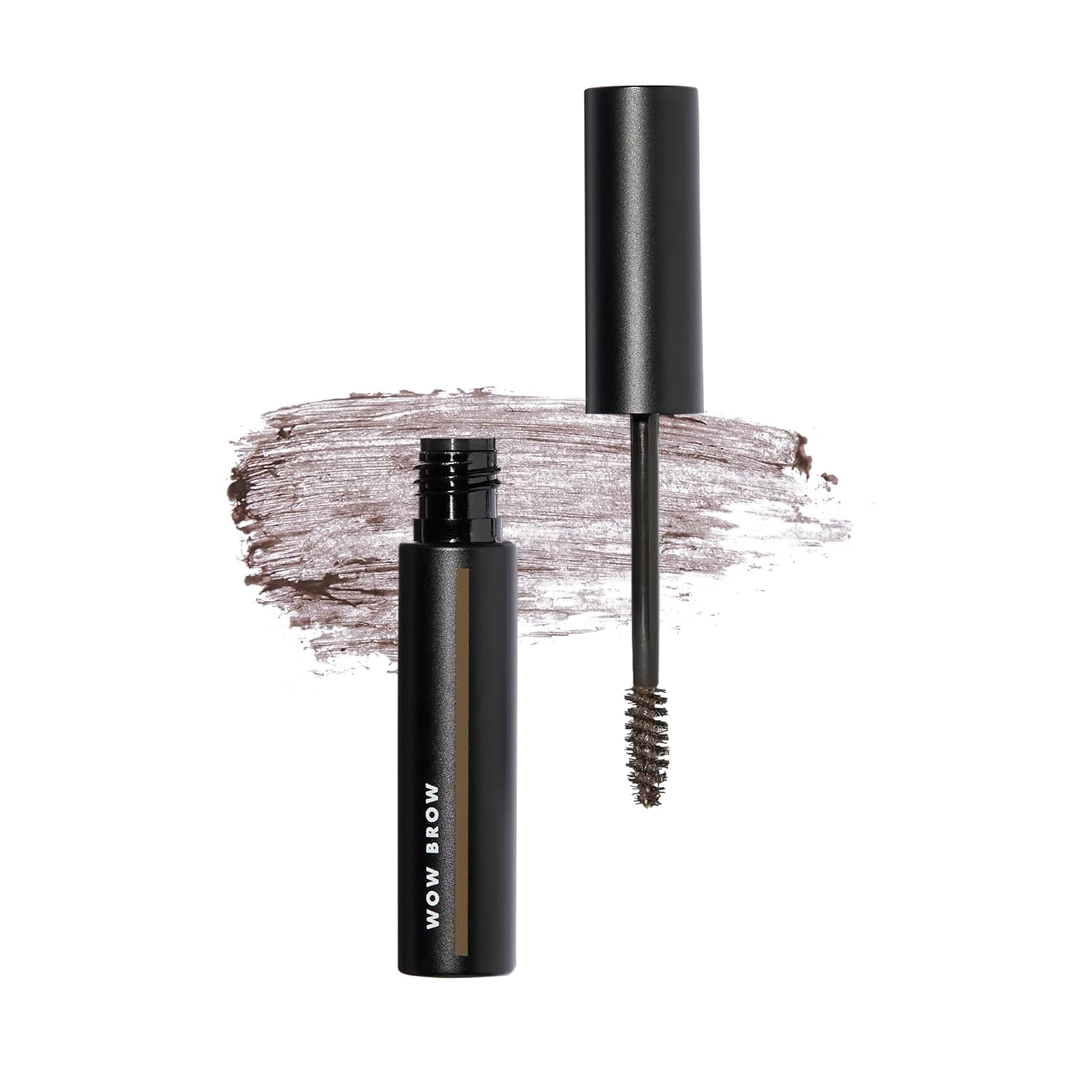 e.l.f. Wow Brow Gel. Volumizing. Buildable. Wax-Gel Hybrid. Creates Full. Voluminous-Looking Brows. Locks Brow Hairs In Place. Neutral Brown. Fiber-Infused 3.5g