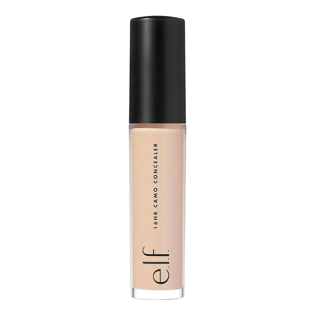 e.l.f. 16HR Camo Concealer. Full Coverage. Matte Finish Under-Eye & Blemish Corrector. Hydrating Formula. 16-Hour Crease-Resistant Wear. Medium Neutral