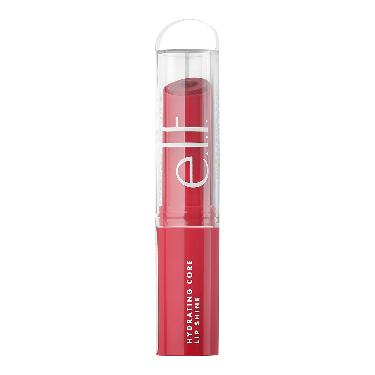 e.l.f. Hydrating Core Lip Shine with Shea Butter & Vitamin E. Tinted Lip Balm for A Smooth. Glossy Finish & Long-Lasting Moisture. Lovely Light Red