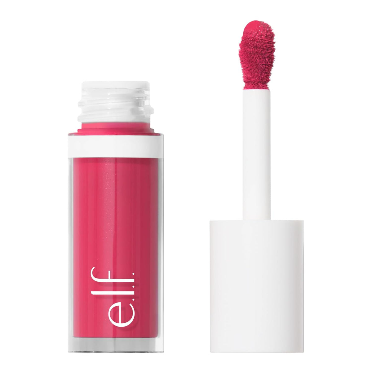 e.l.f. Camo Liquid Blush. Buildable & Blendable. Comin' In Hot Pink | Lightweight Liquid Formula. Long-Lasting Wear. High-Pigment Color. Smooth Application. Buildable. Vegan & Cruelty-Free