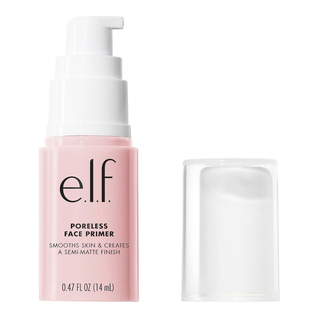 e.l.f. Poreless Face Primer. Skin-Smoothing Matte Makeup Base. Minimizes Pores & Fine Lines. Long-Lasting Foundation Primer with Tea Tree & Vitamins A & E. Vegan & Cruelty-Free