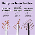 e.l.f. Instant Lift Brow Pencil. Dual-Sided. Deep Brown | Retractable Precision-Tip Brow Pencil with Grooming Spoolie for Buildable Natural-Looking Color. Vegan & Cruelty-Free