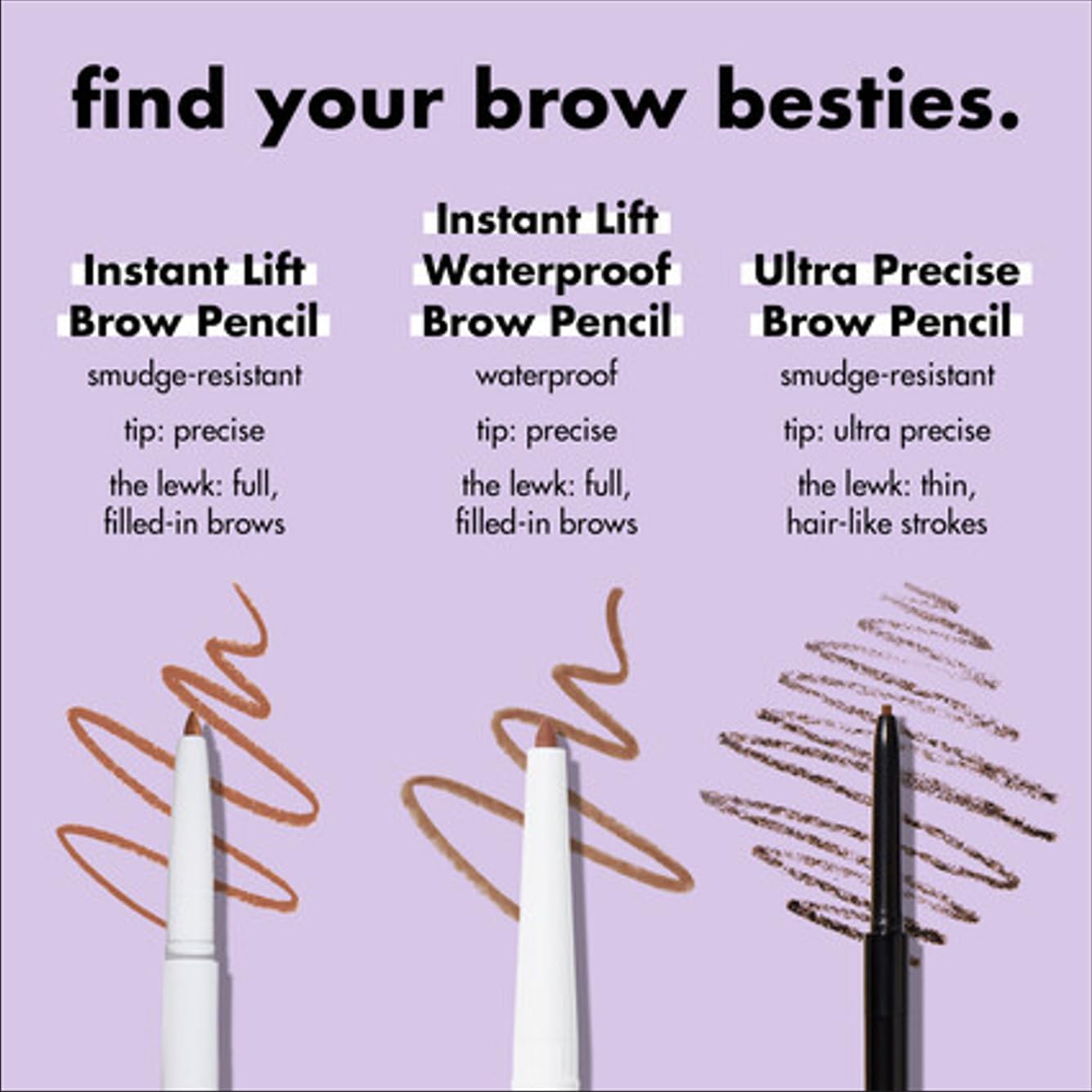 e.l.f. Instant Lift Brow Pencil. Dual-Sided. Deep Brown | Retractable Precision-Tip Brow Pencil with Grooming Spoolie for Buildable Natural-Looking Color. Vegan & Cruelty-Free